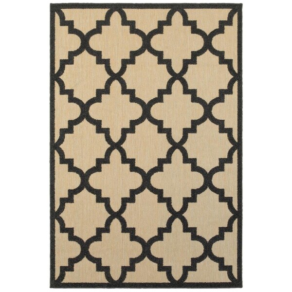 Oriental Weavers Cayman 660N9 10x13 Rectangle - Sand/ Charcoal-Polypropylene C660N9300390ST - main